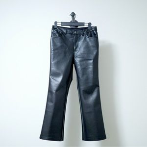 Aritzia Sunday Best Mid-Rise Vegan Leather Gabby Pant Black Size US 0